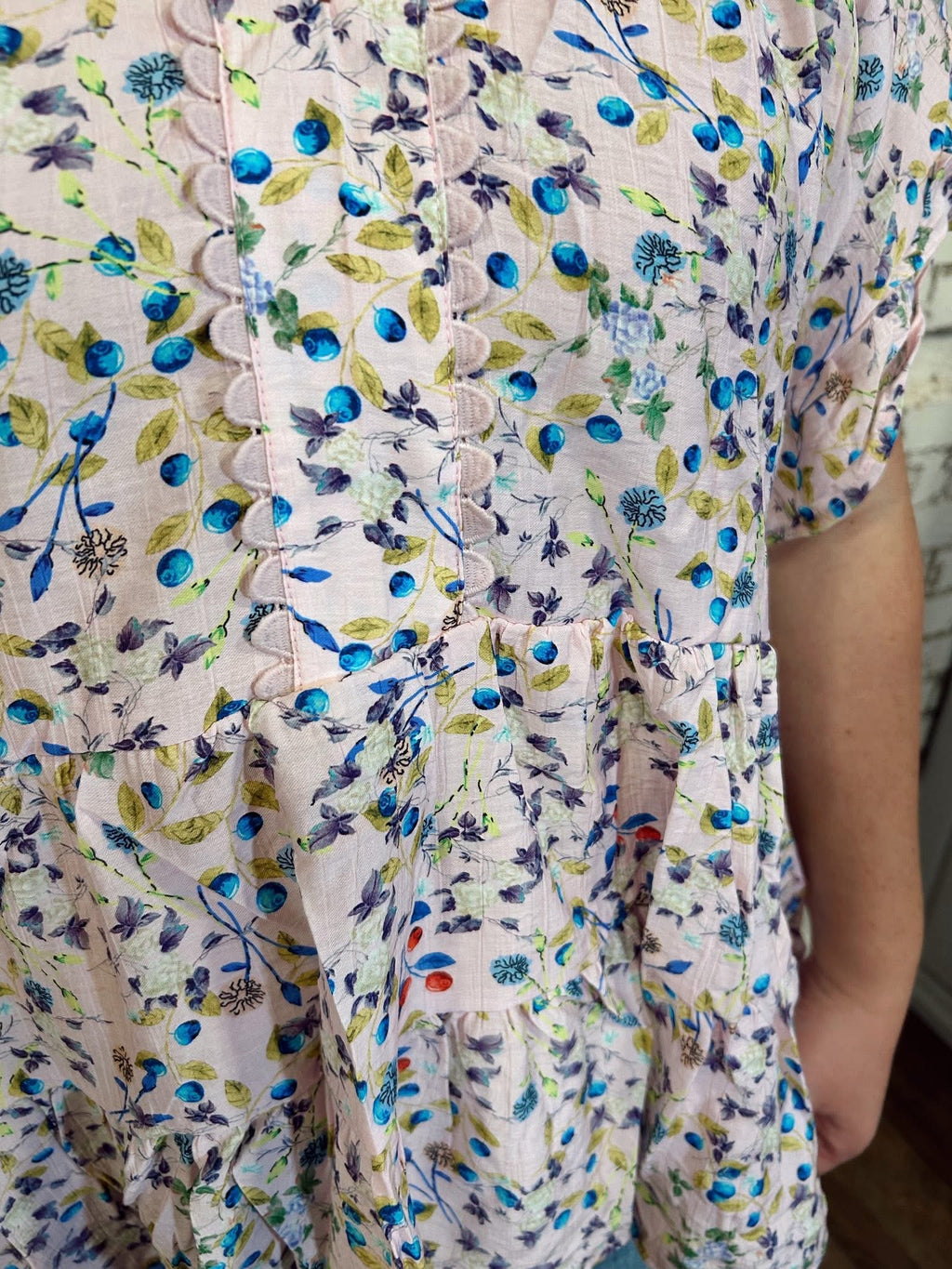 Umgee Lavender Floral Top