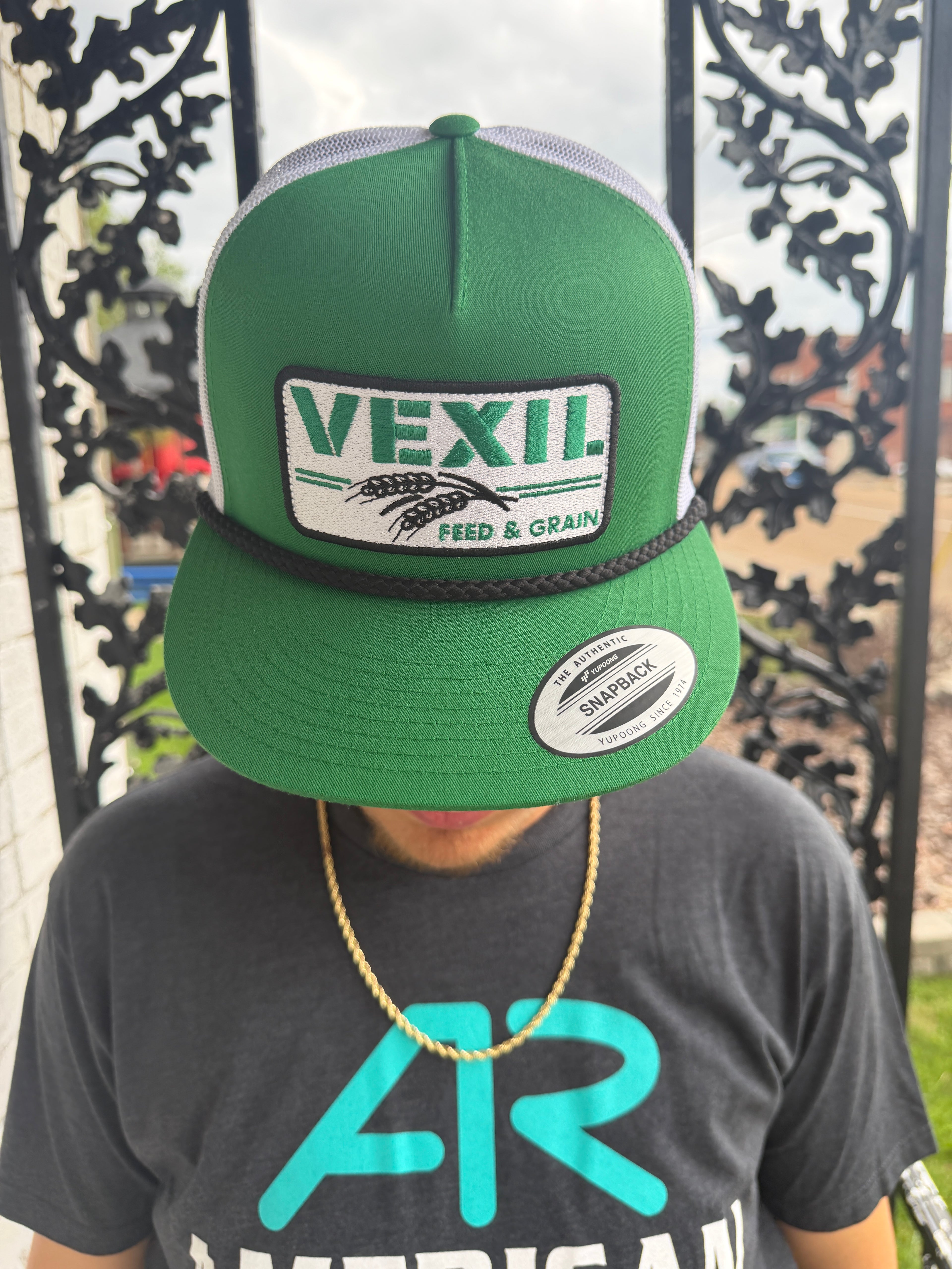 Vexil Green Feed and Grain Hat