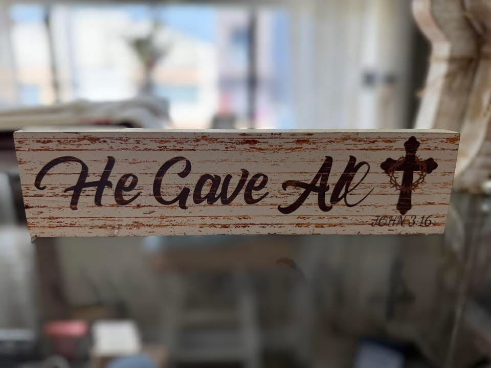 He Gave it All Block