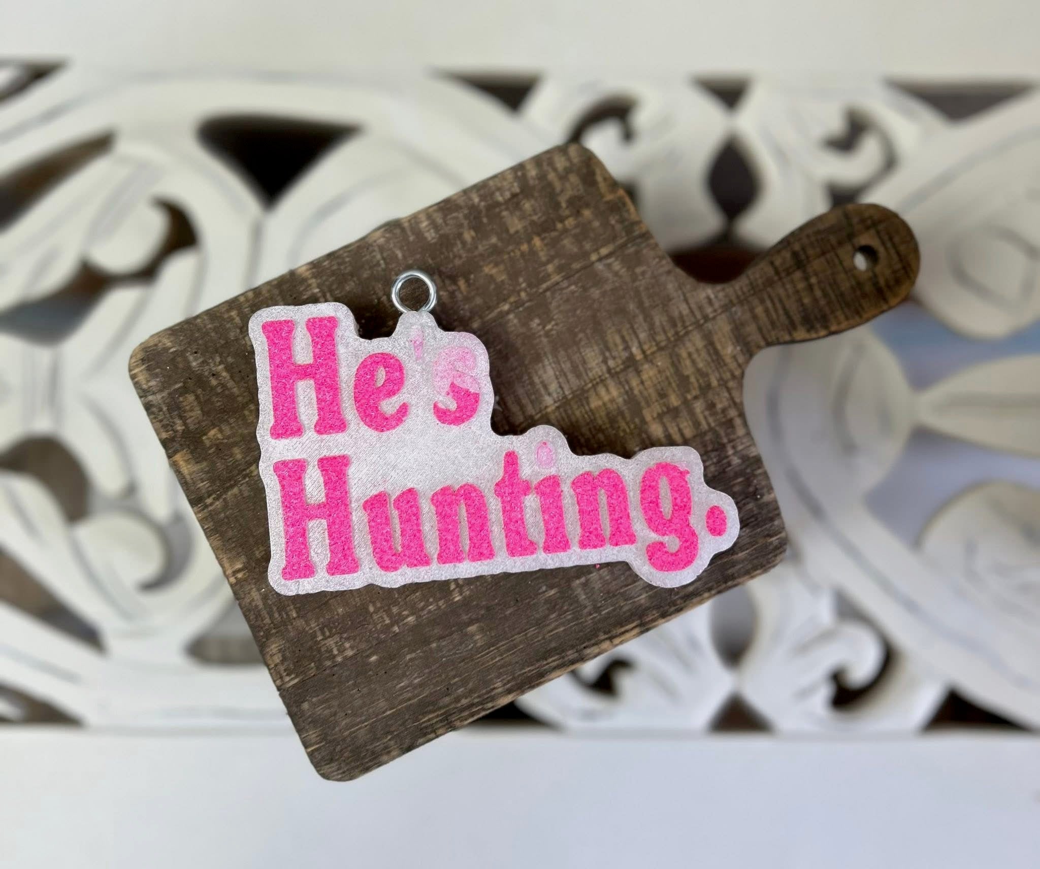 Hes Hunting Car Freshie