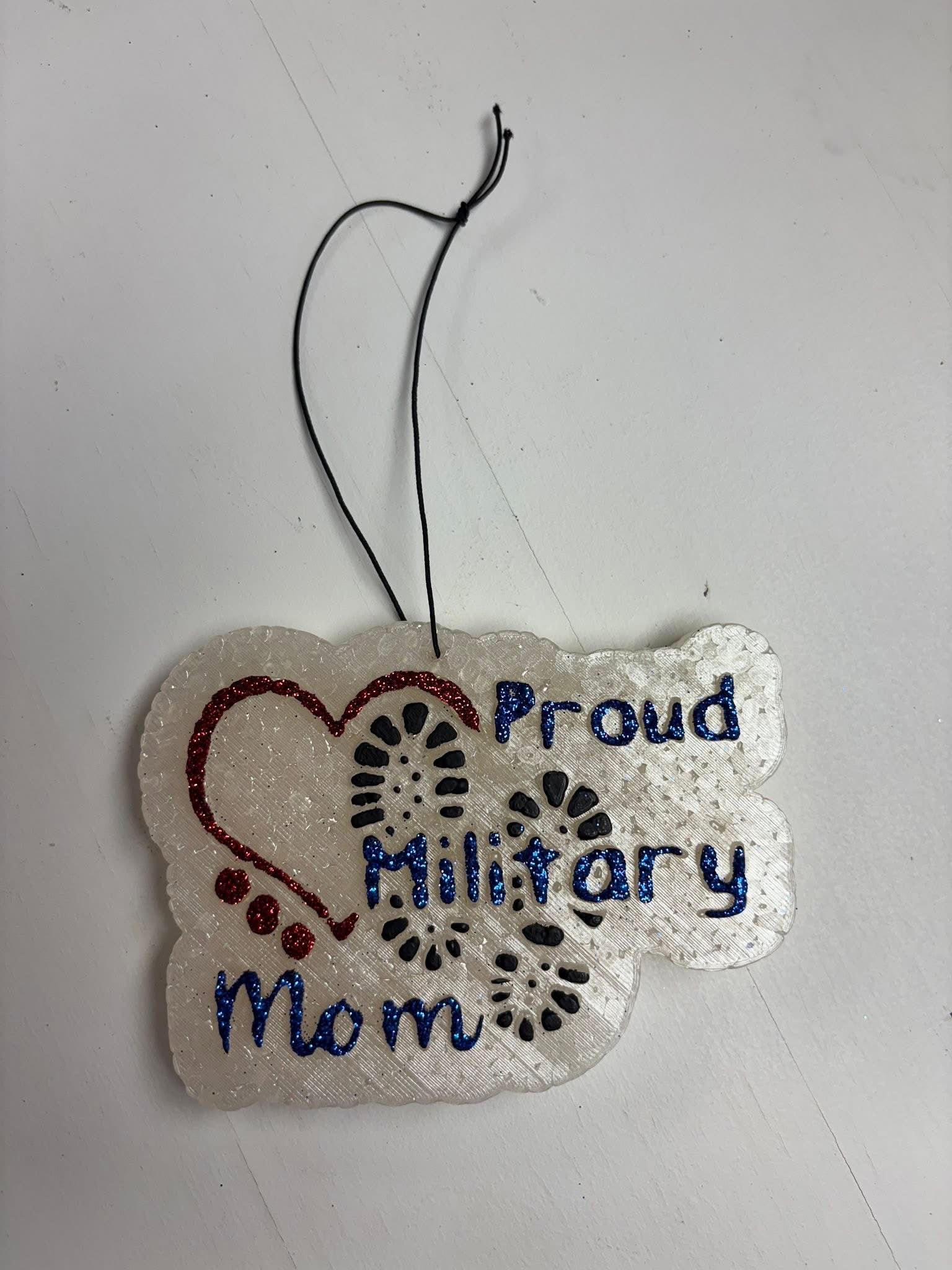 Proud Military Mom Car Freshie