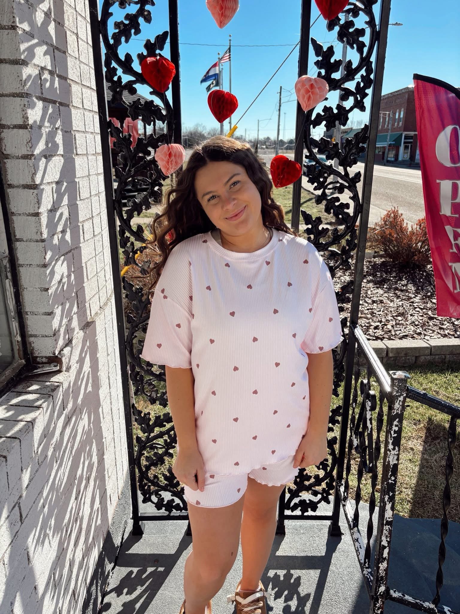 Heart Mesh Lounge Set