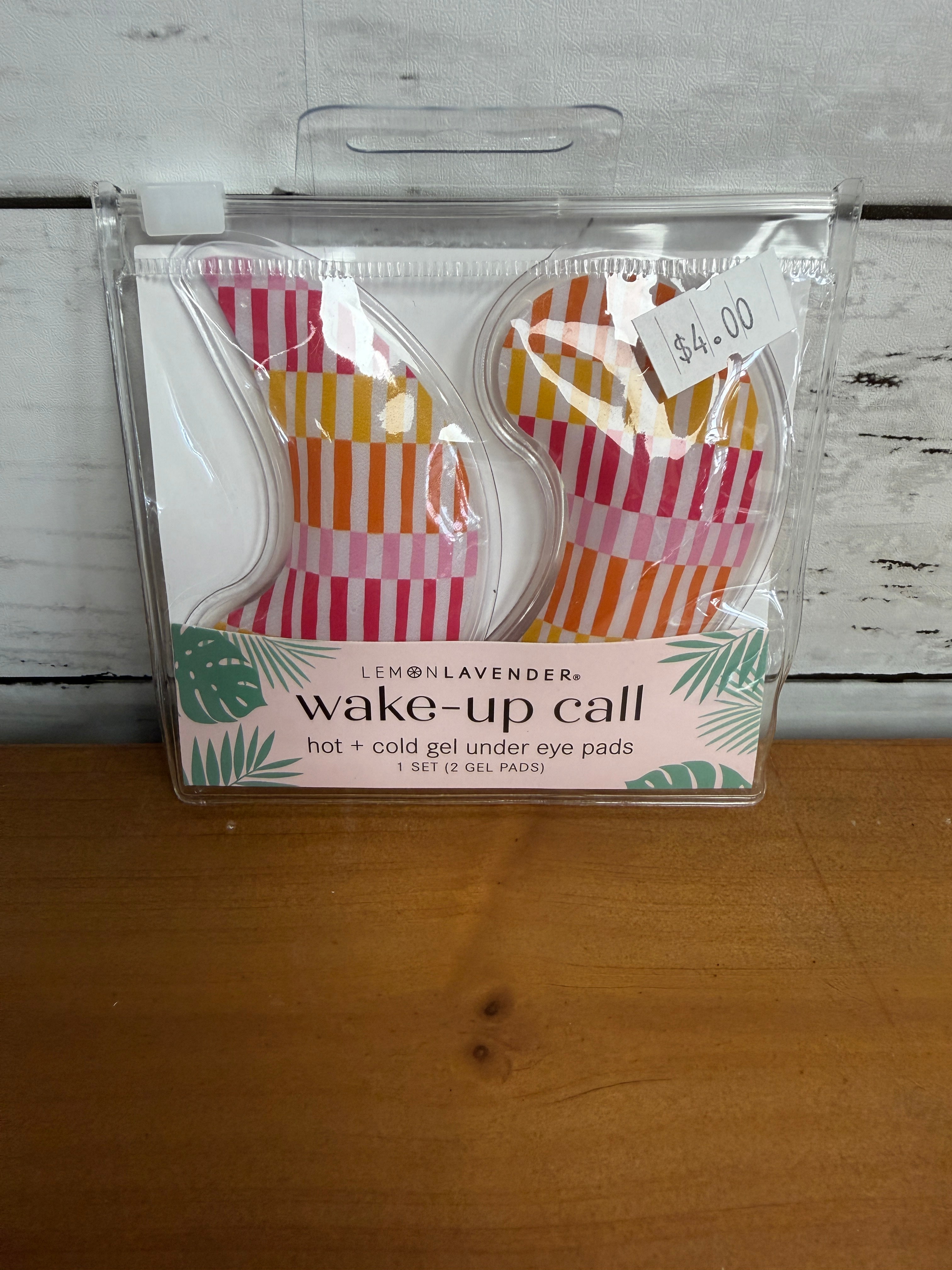 Lemon Lavender Striped Gel Eye Pads