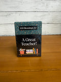A Great Teacher 101 Blessing Cards