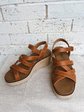Corkys Brown Wedge With Straps