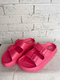 Hey Girl Neon Pink Slides