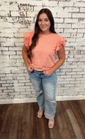 Ruffled Pink Shirt