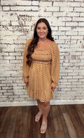 Brown Polka Dot Dress