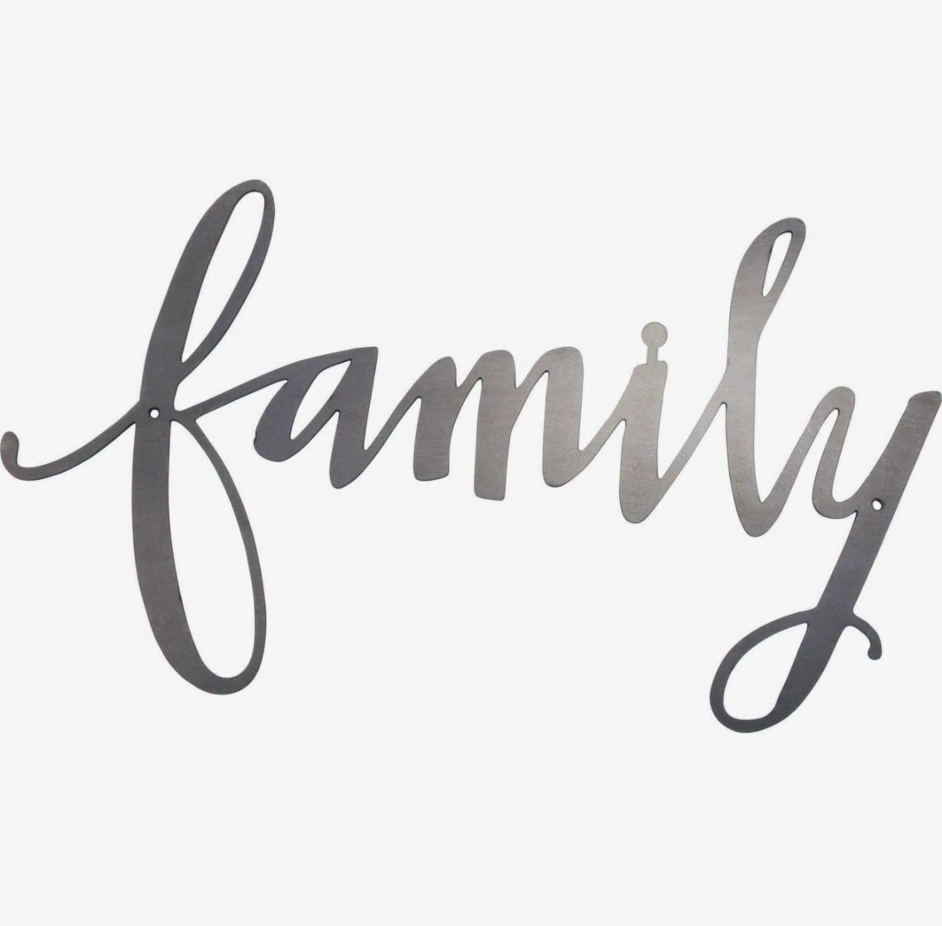 Family Metal Sign