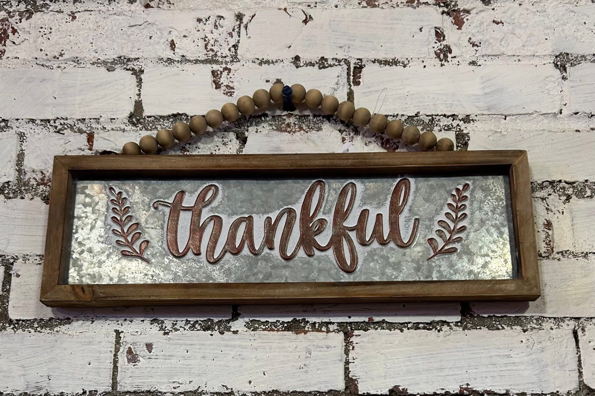 Wall Decor, Thankful, Grateful, Blessed