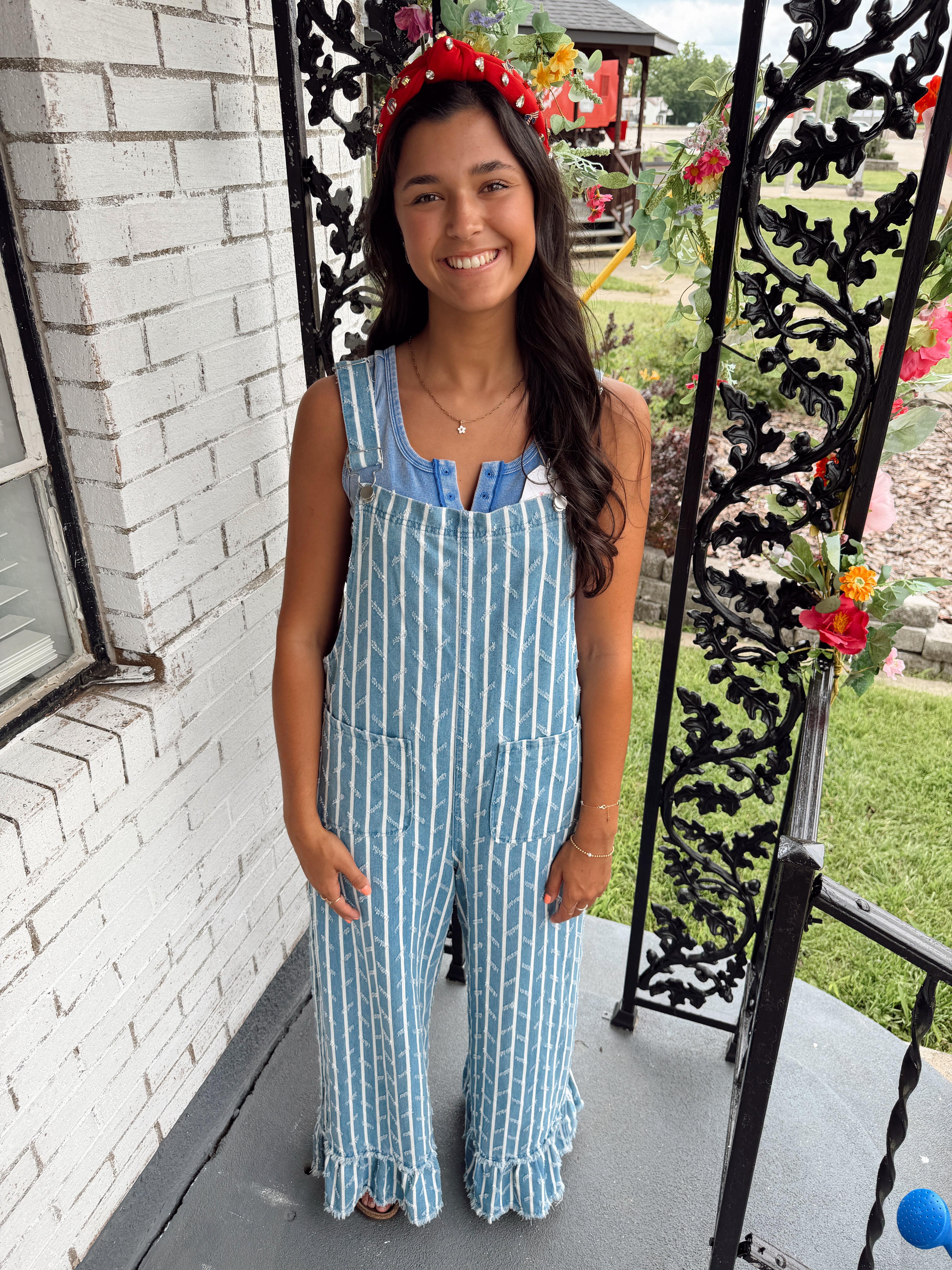 Blue Missy Denim Overalls