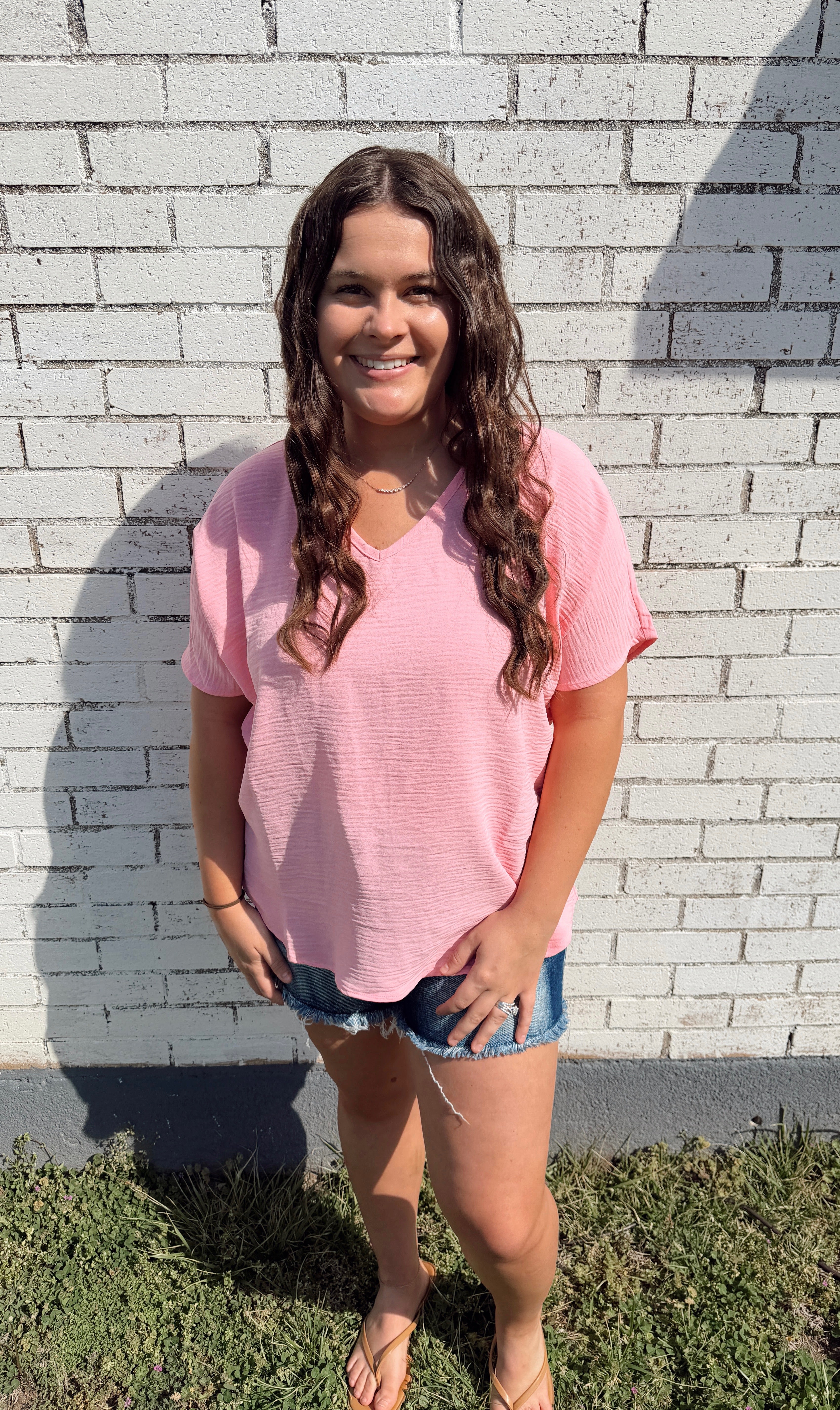Zenana Pink Top