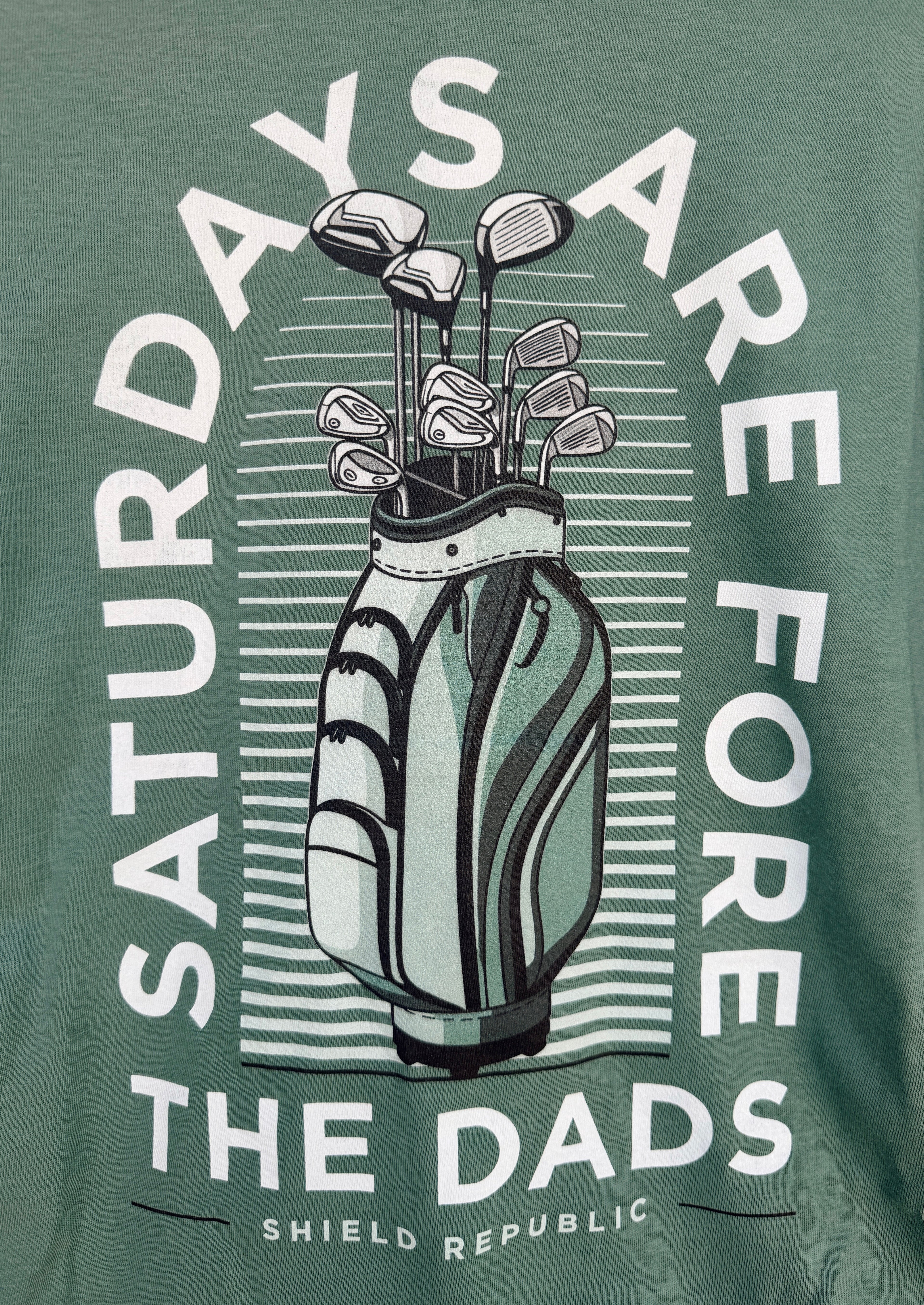 Saturdays Are For the Dads Dad Graphic Tee