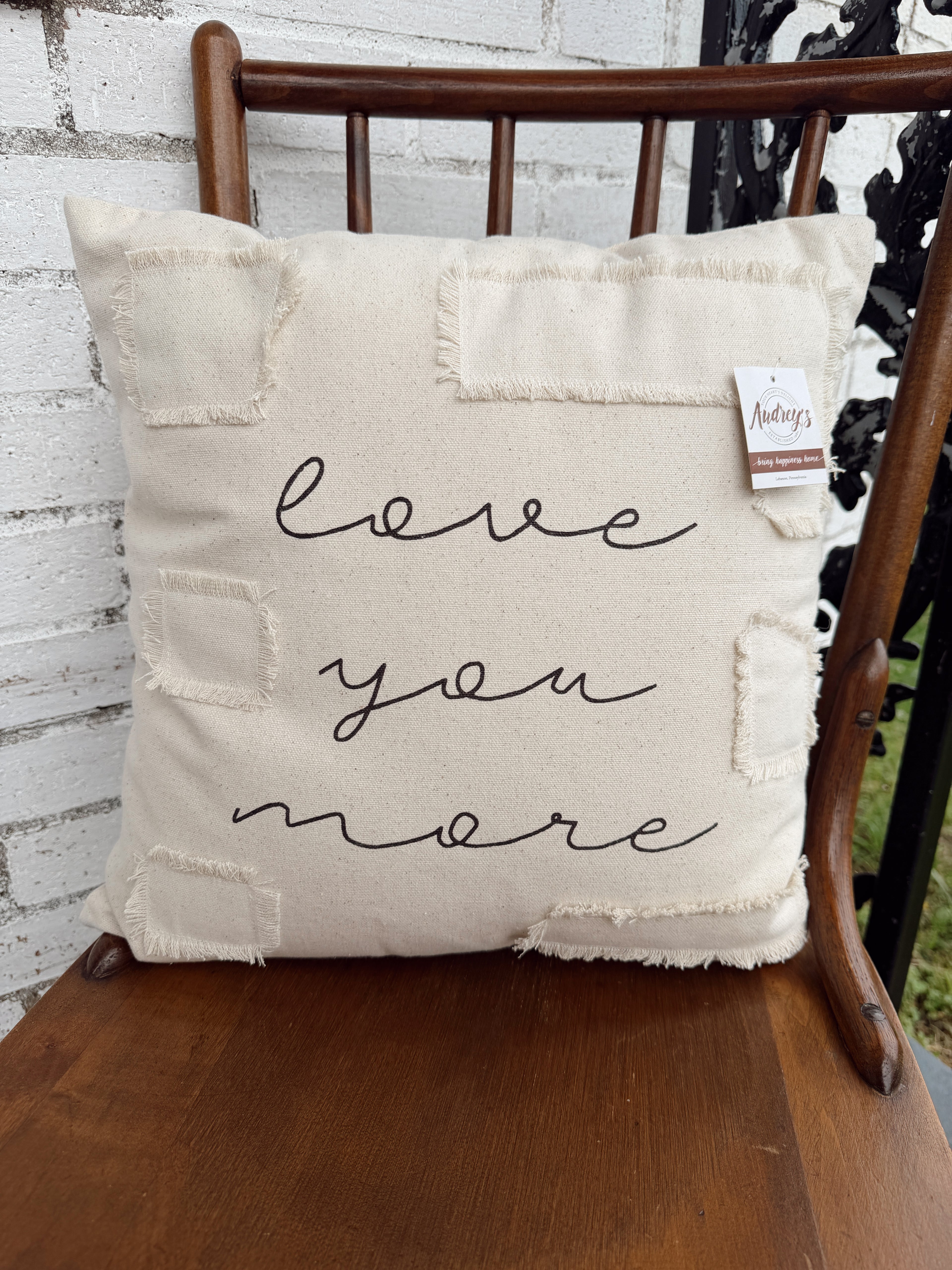 Love You More Pillow