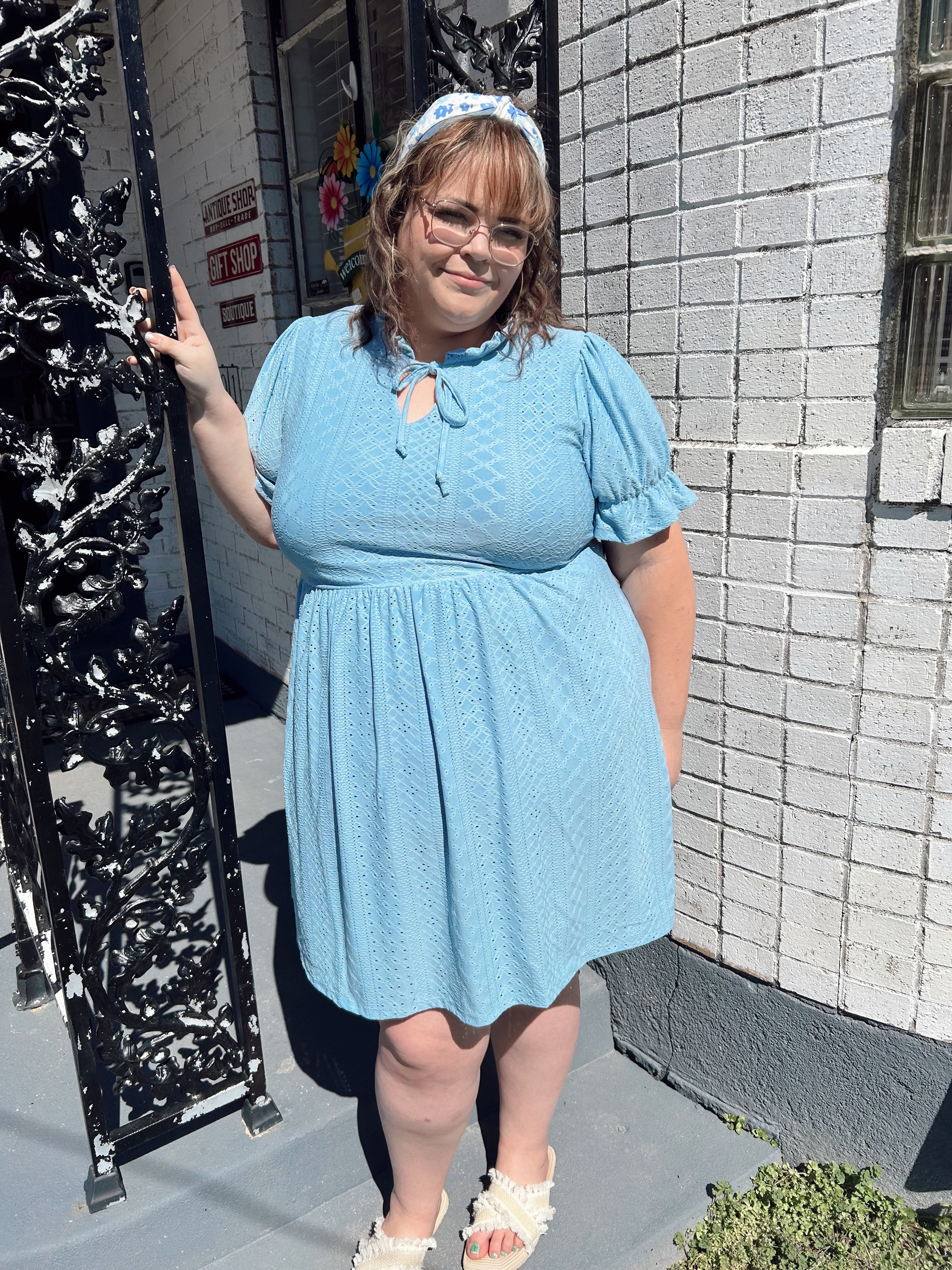 Curvy Blue Dress