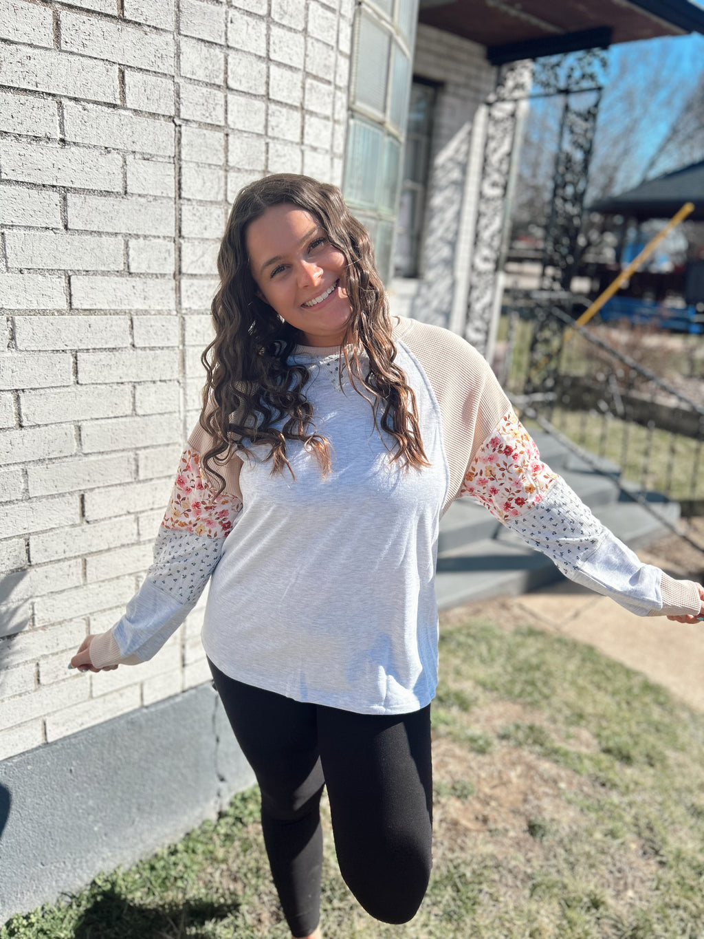 Floral Patchwork Top