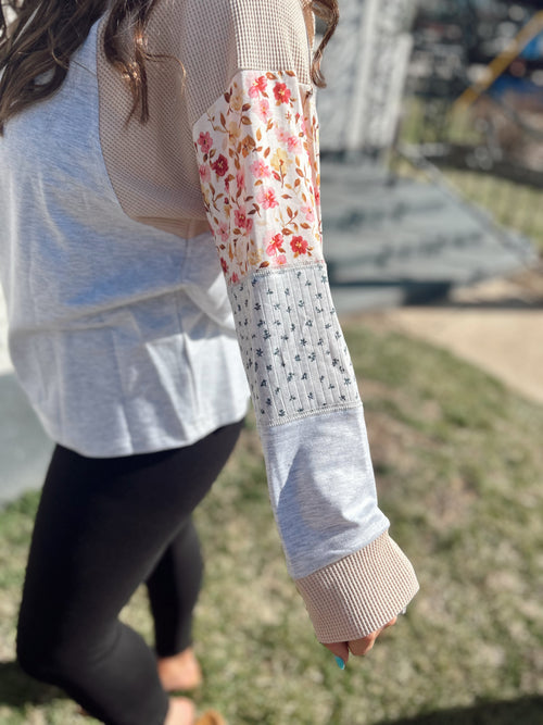 Floral Patchwork Top