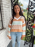 Orange Multicolor Sweater