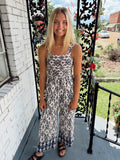 Navy Boho Romper