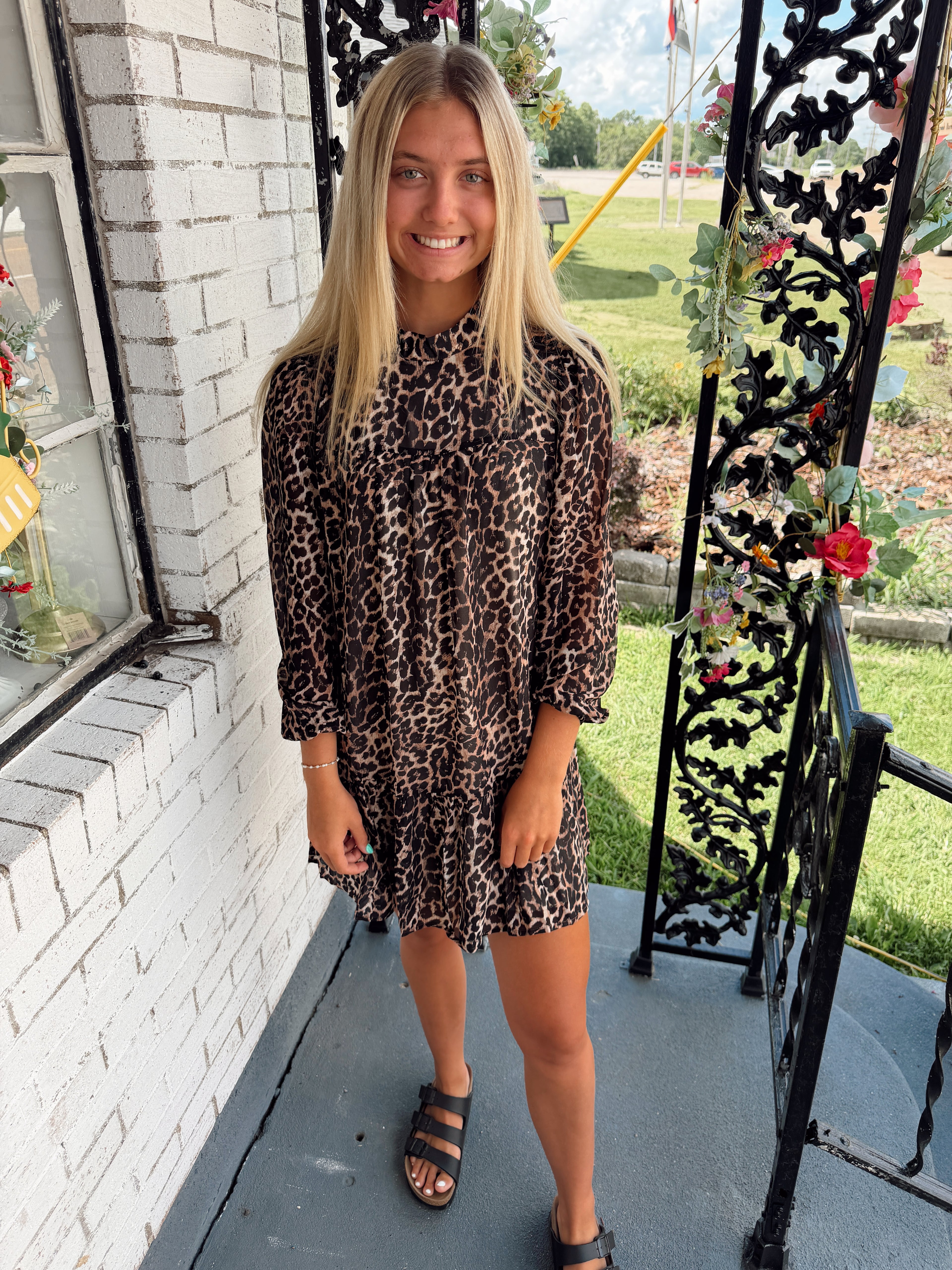 Leopard Long Sleeve Dress