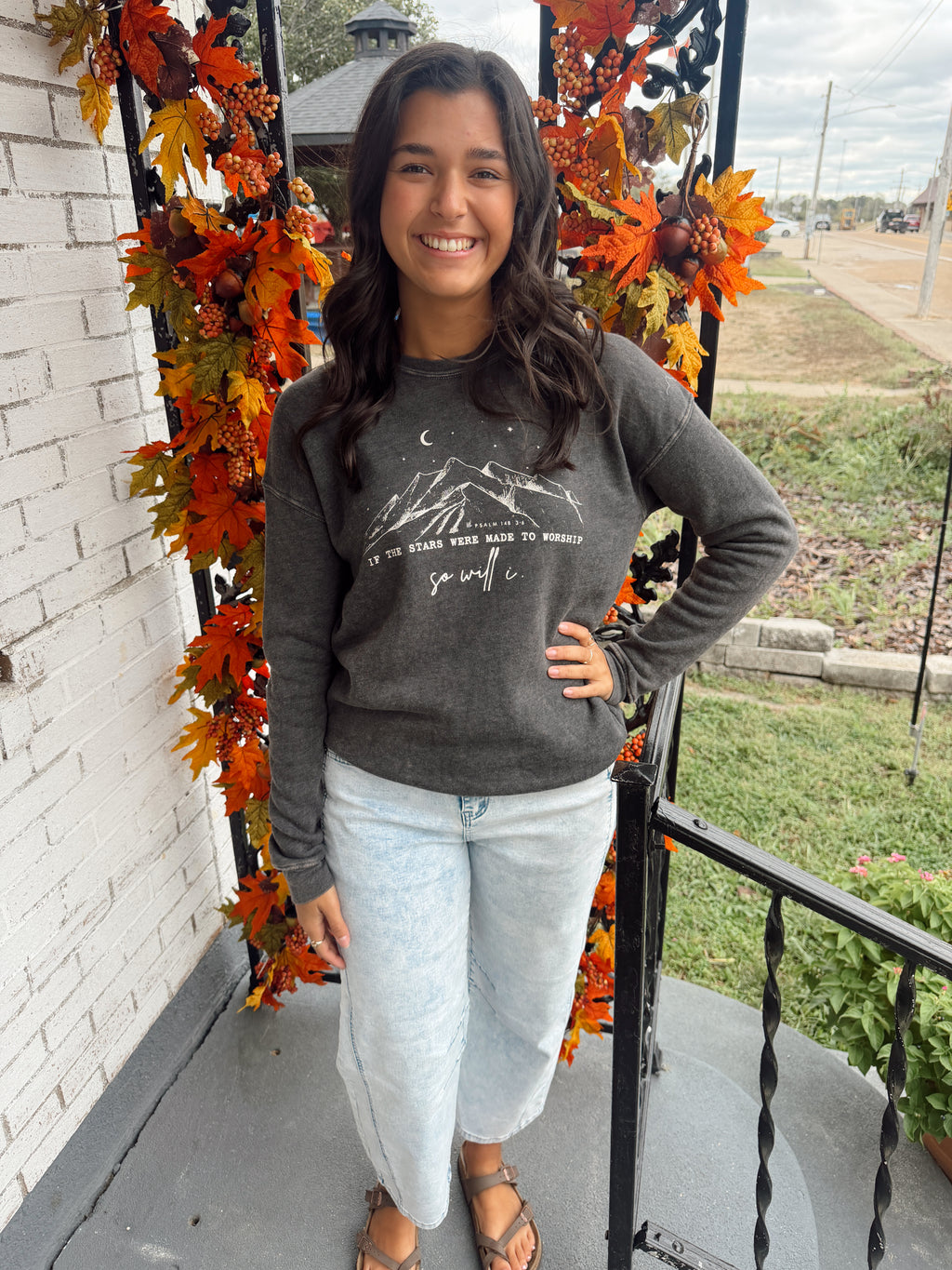 IF THE STARS WERE MADE Mineral Graphic Sweatshirt
