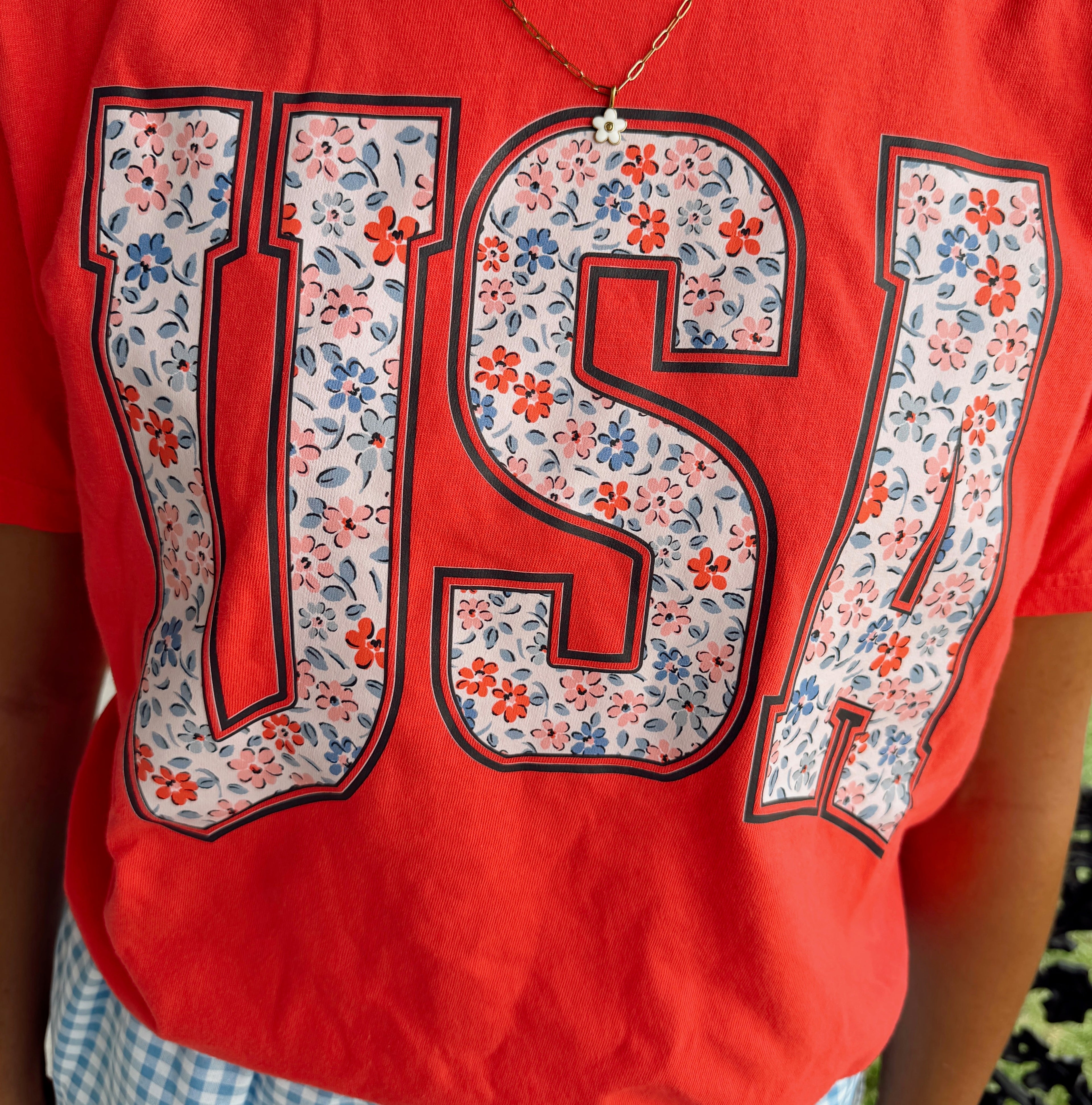 Red USA Graphic Tee