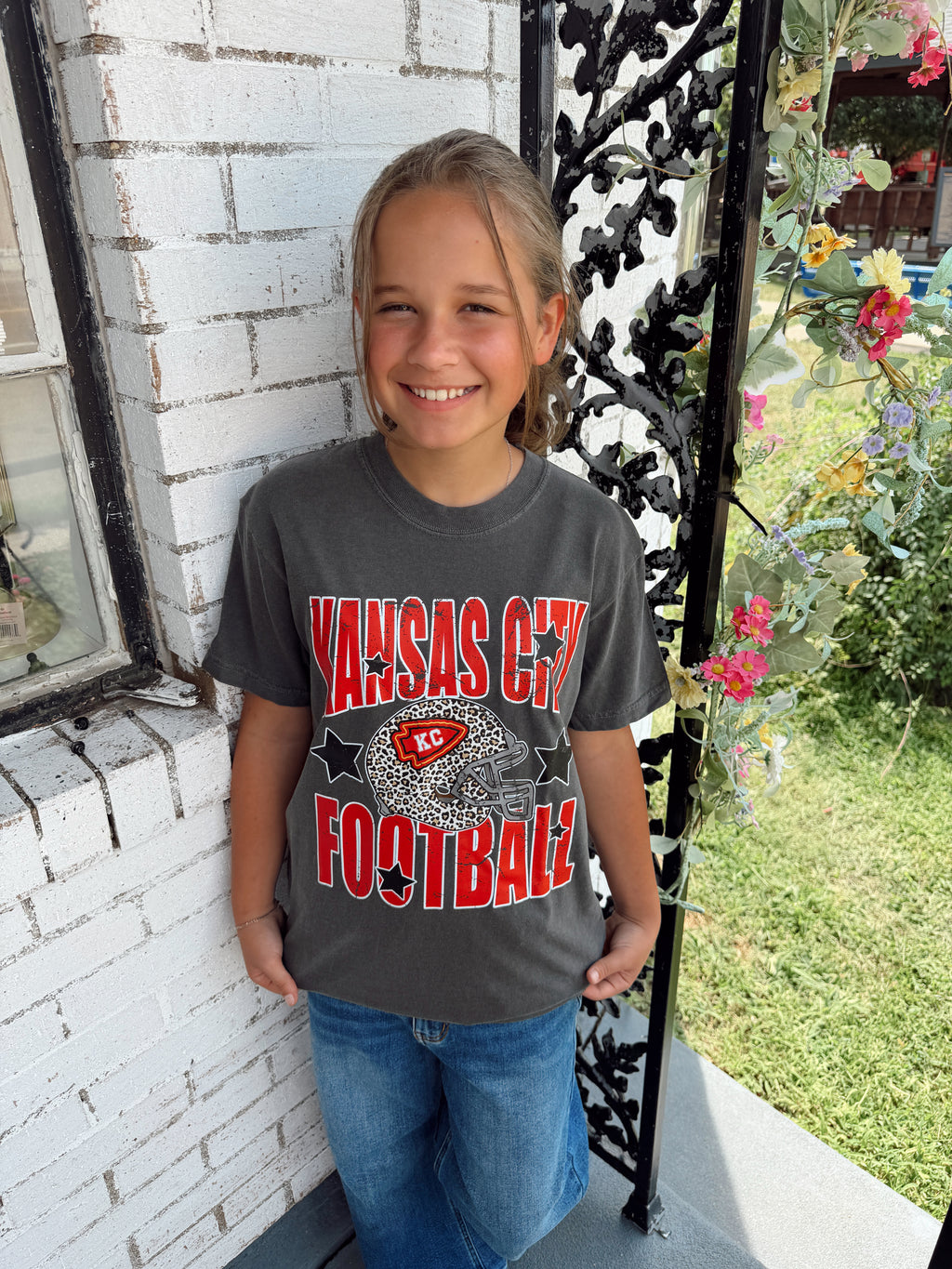 KANSAS CITY FOOTBALL TEE (PEPPER)