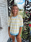 Yellow Stripe Top