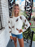 Sparkle Football Sweater