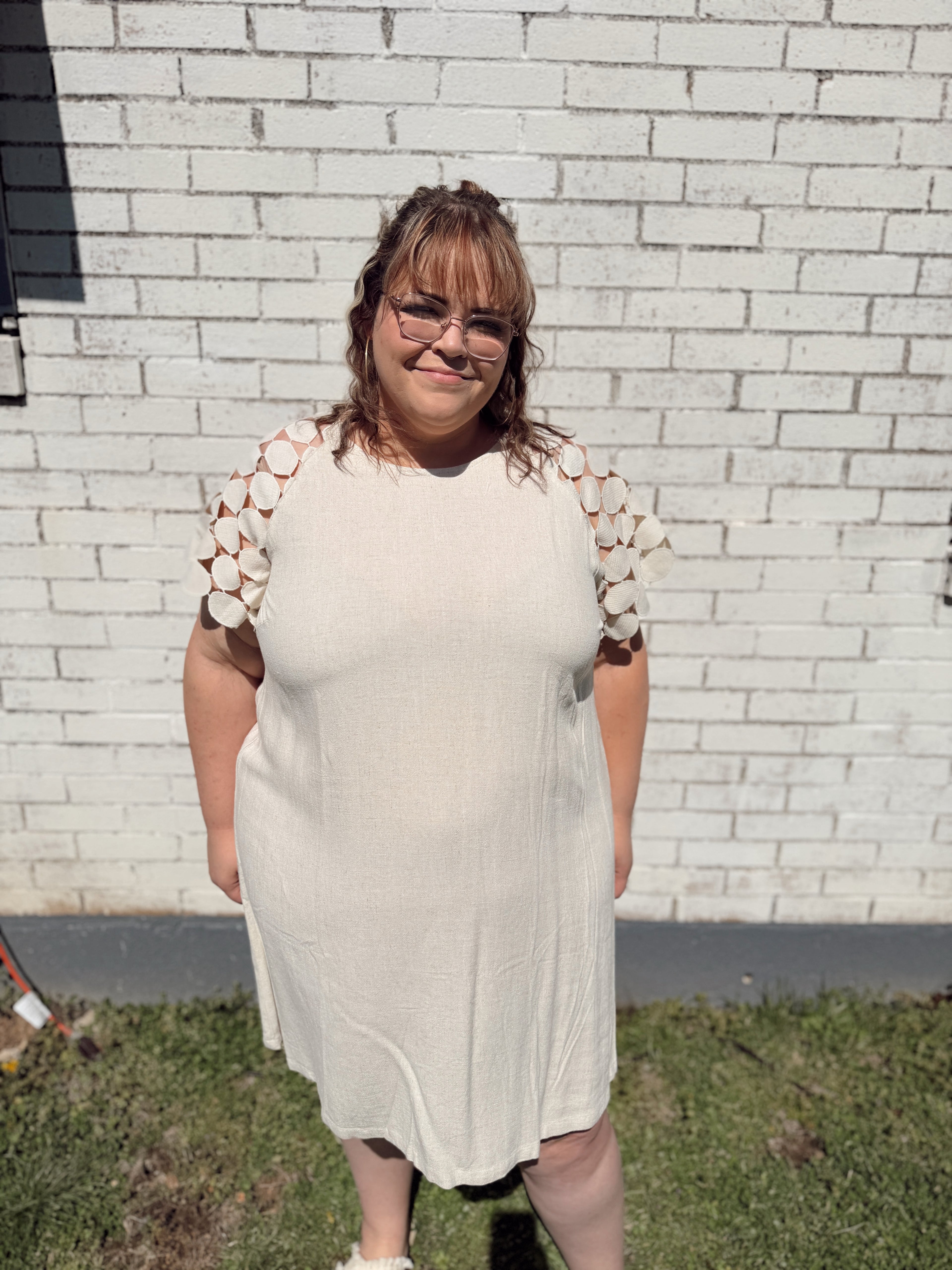 Umgee Oatmeal Dress
