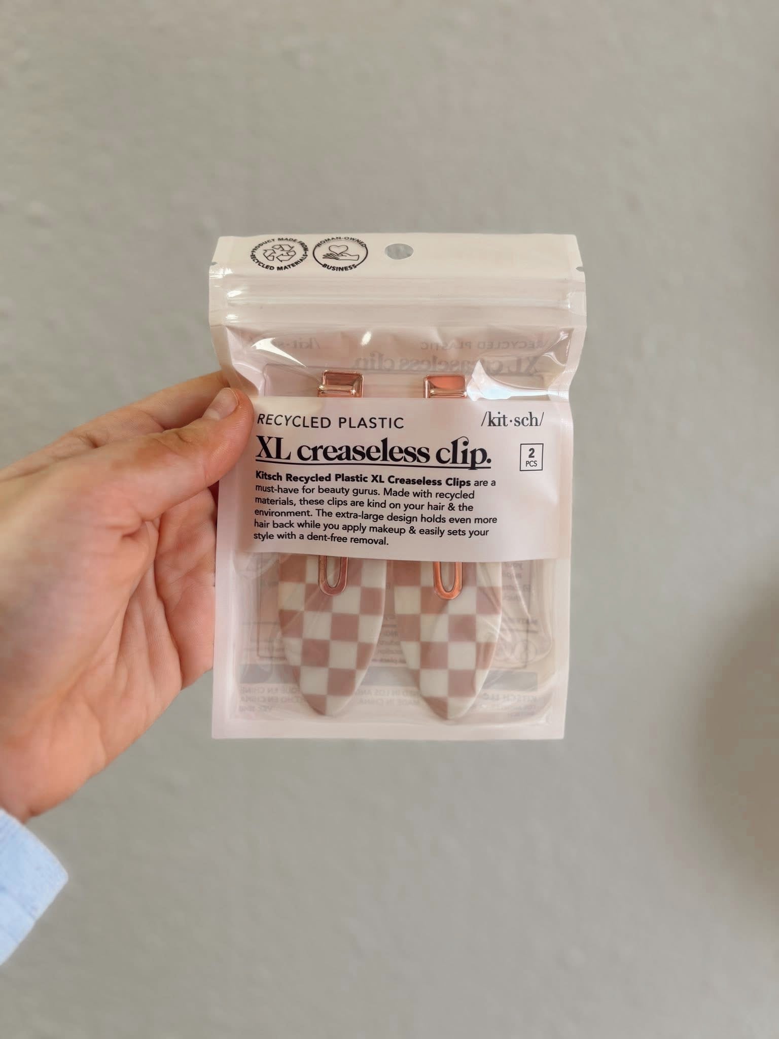 Checkered Creaseless Clips