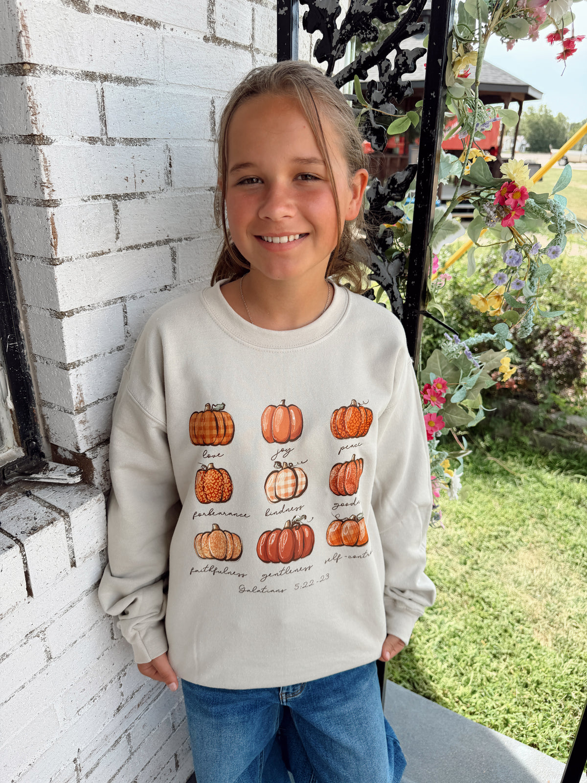FRUIT OF THE SPIRIT PUMPKIN SWEATSHIRT