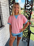 Pink Stripe Top