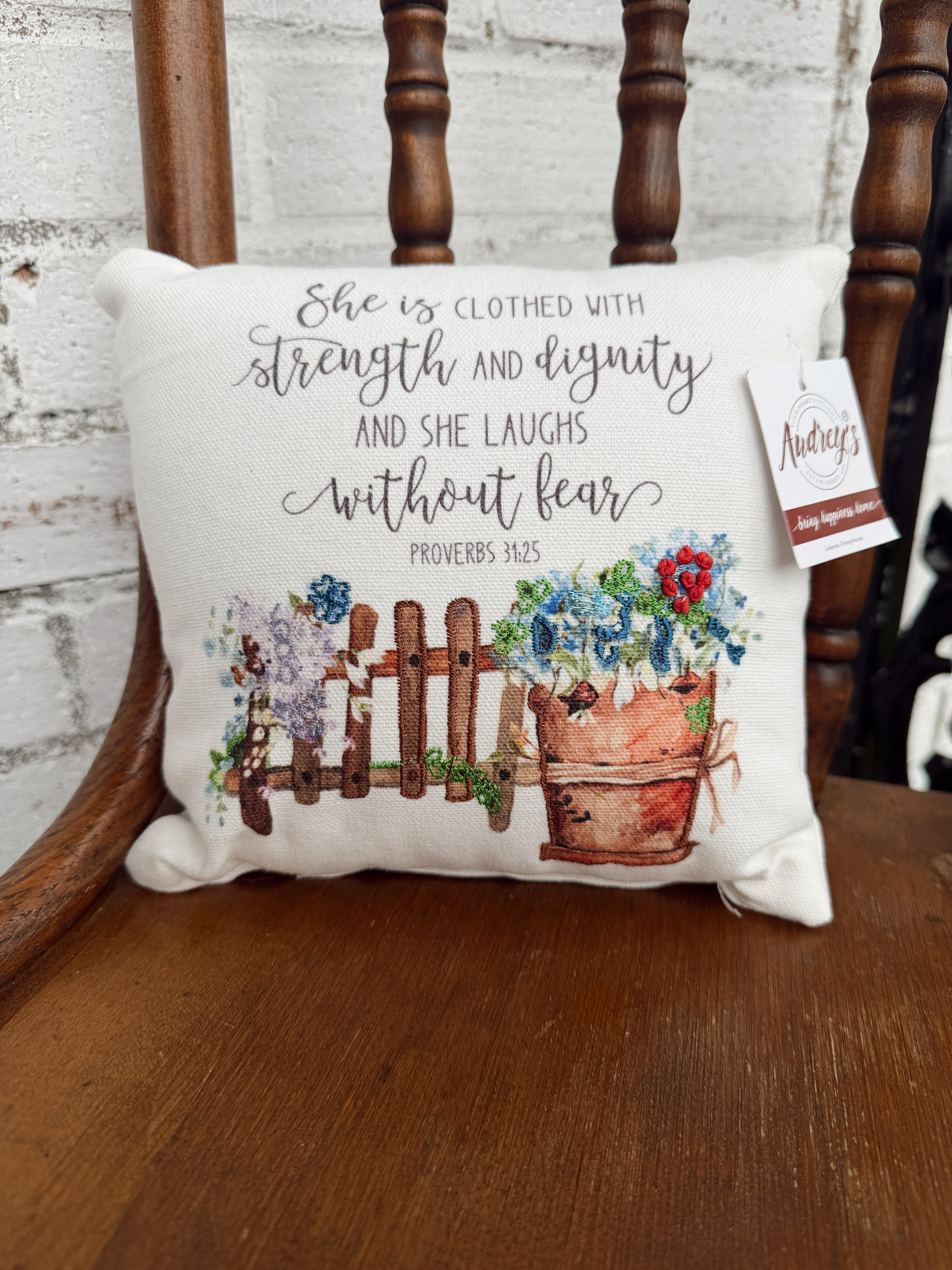 Proverbs 31:25 Pillow