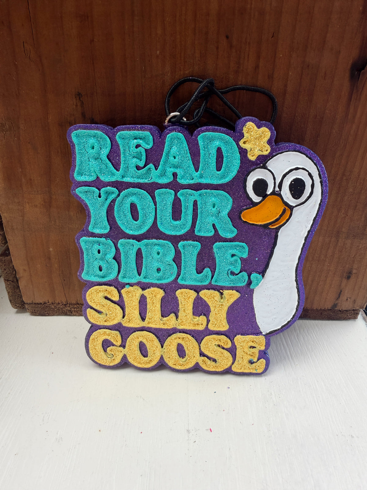 Read Your Bible Silly Goose Car Freshie 