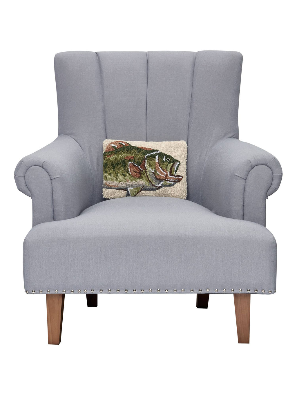 Bass Fish Hook Pillow