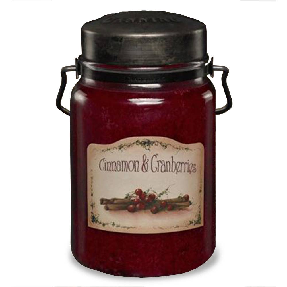 Classic Jar Candle-26oz-CINNAMON & CRANBERRIES