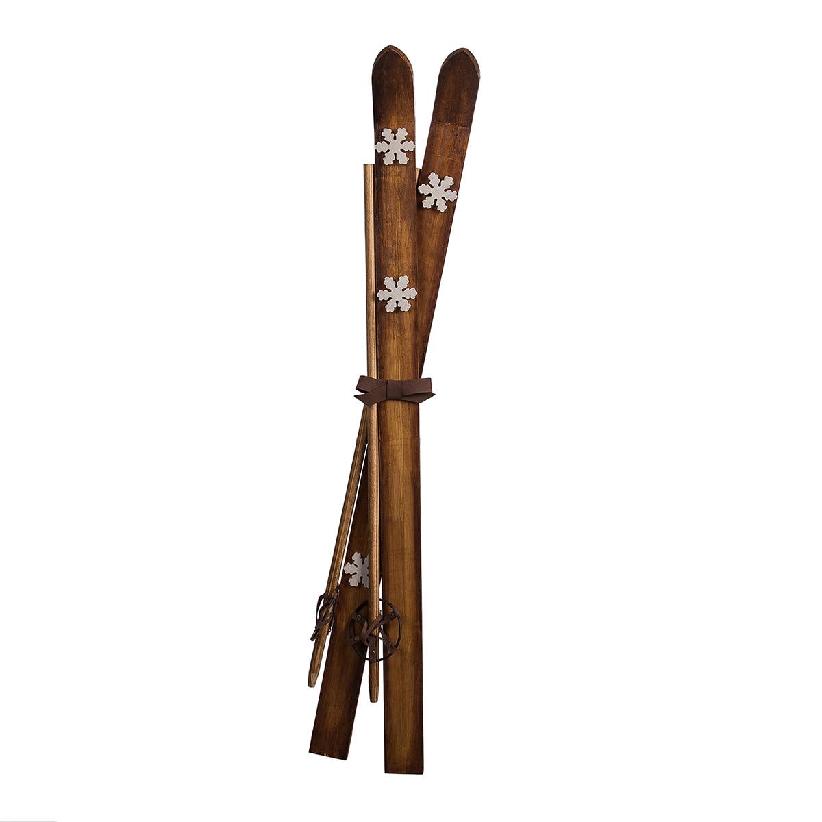 Christmas Wood Ski Decor