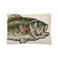 Bass Fish Hook Pillow