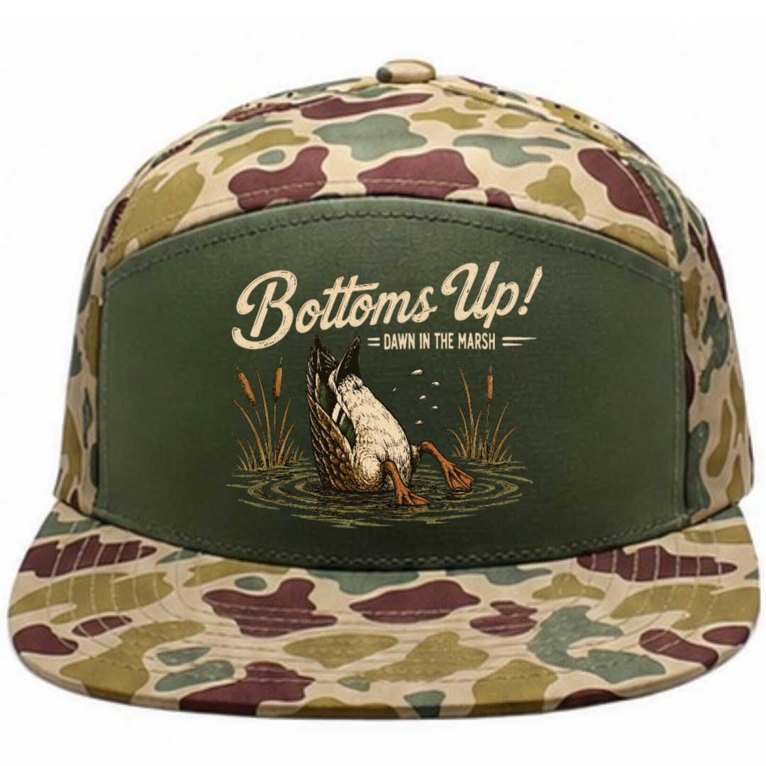 Camo Perforated Snapback Hunting Fishing Hat Duck