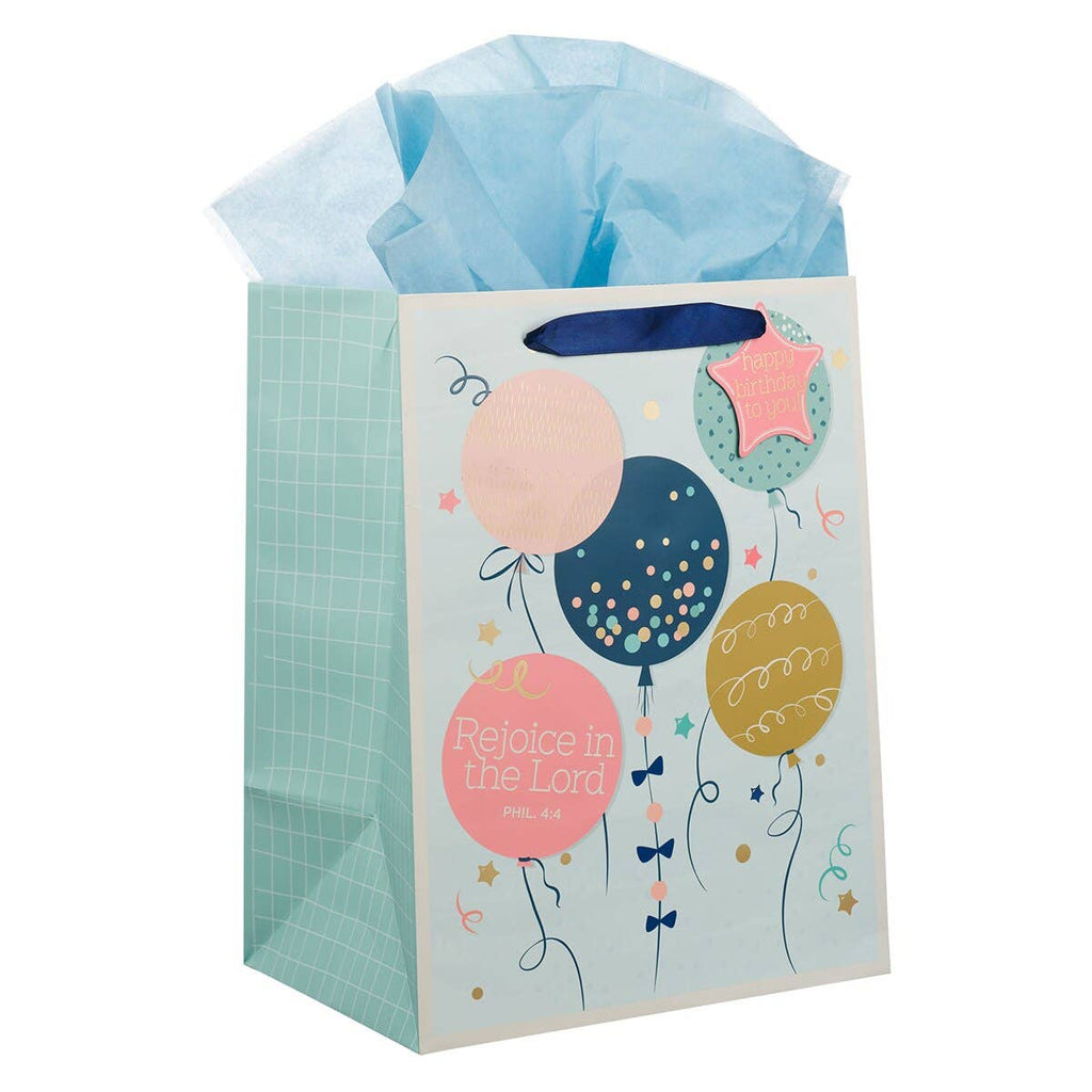 Gift Bag LG Portrait Rejoice In The Lord Phil. 4:4