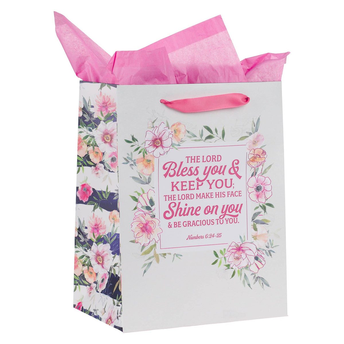Gift Bag w/ Card LG Portrait Bless You Best Mom Num. 6:24