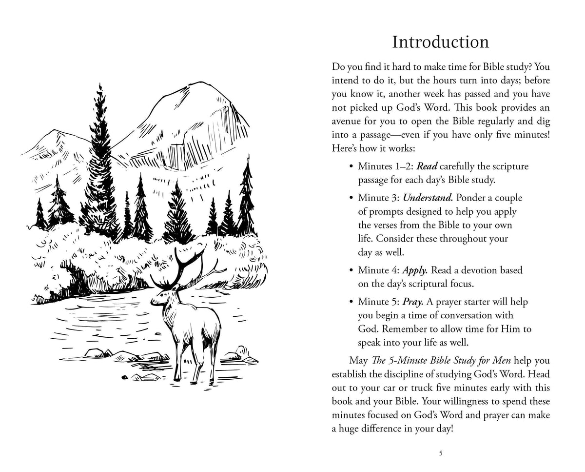 The 5-Minute Bible Study for Men: Pursuing a Life That Matte