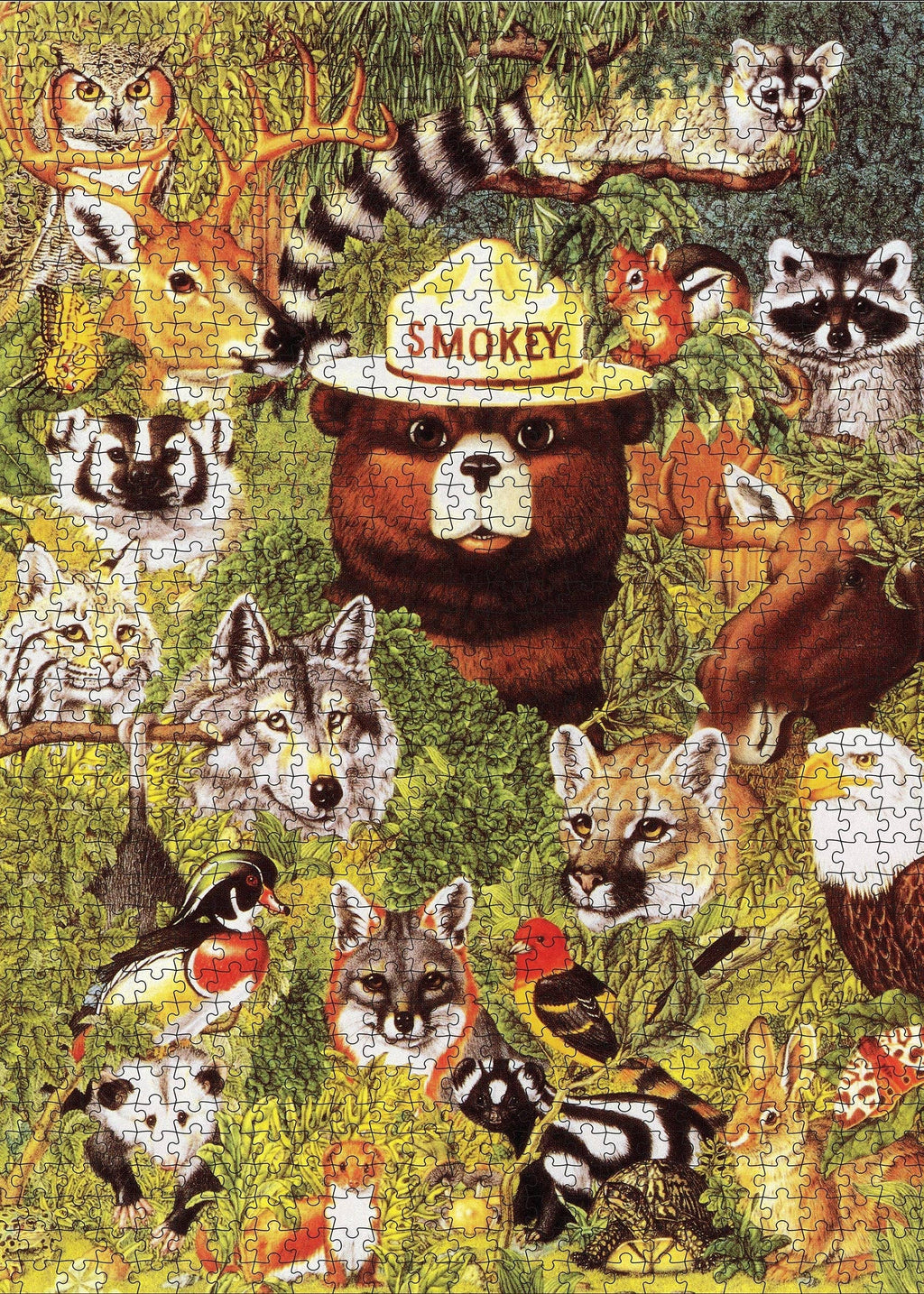 Puzzle in Tin 1000-Piece-Smokey and Friends