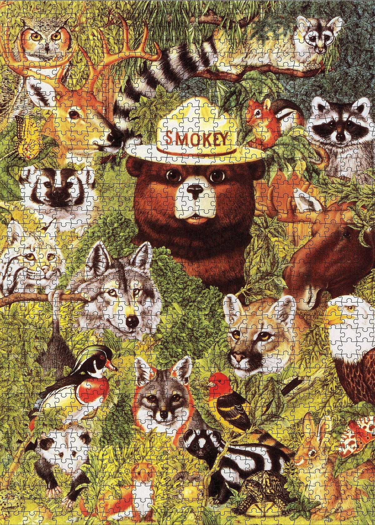 Puzzle in Tin 1000-Piece-Smokey and Friends