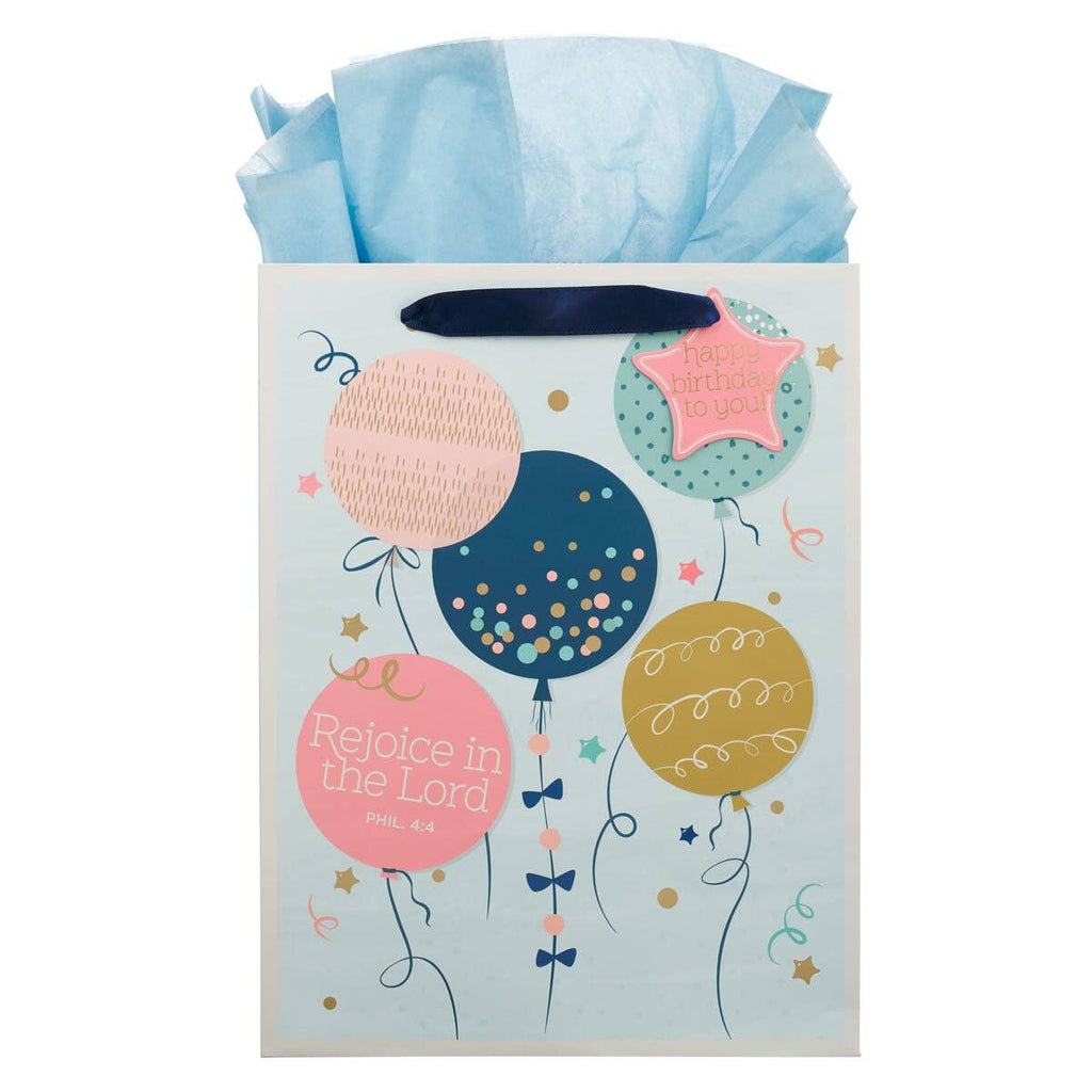 Gift Bag LG Portrait Rejoice In The Lord Phil. 4:4