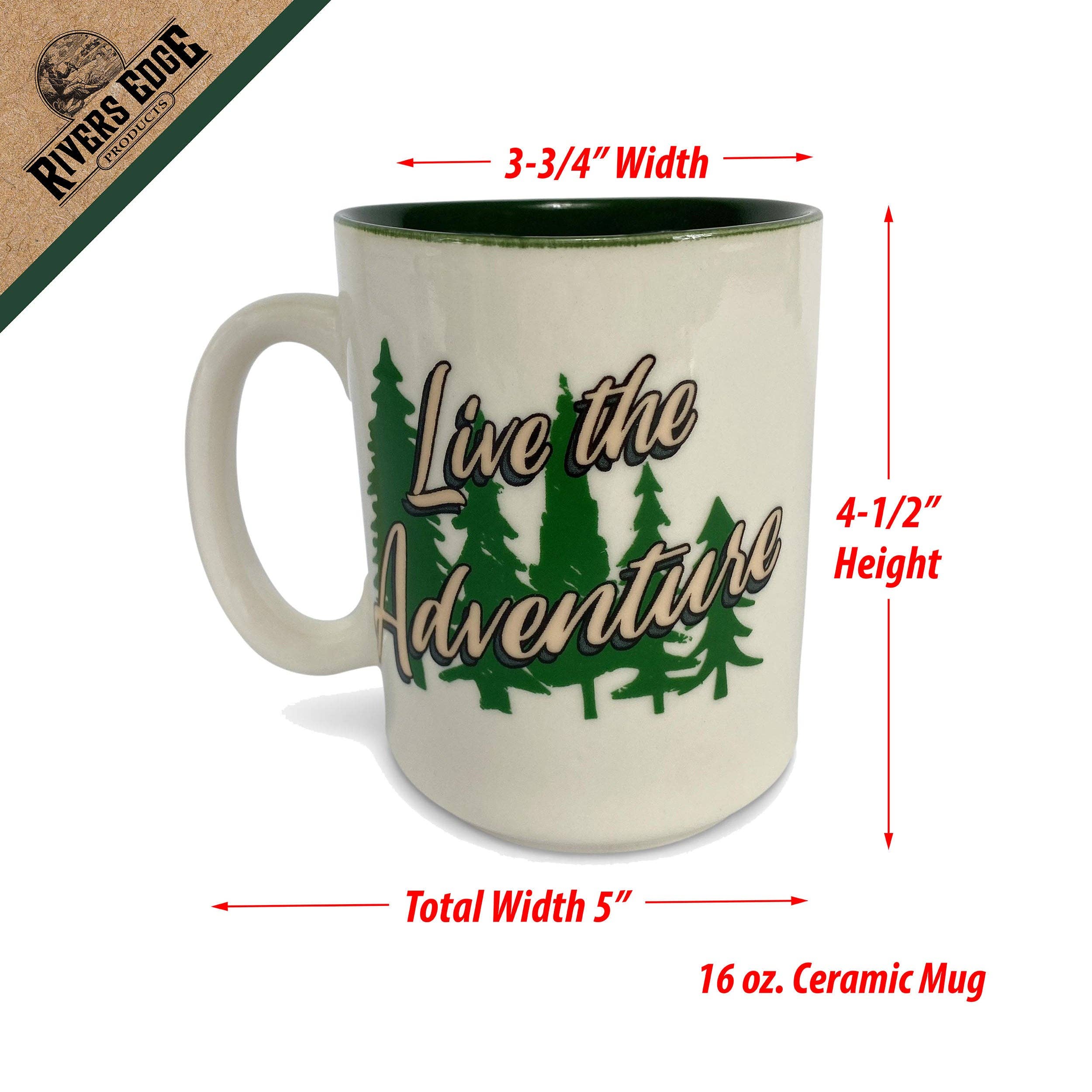 Ceramic Mug 16oz-Live the Adventure