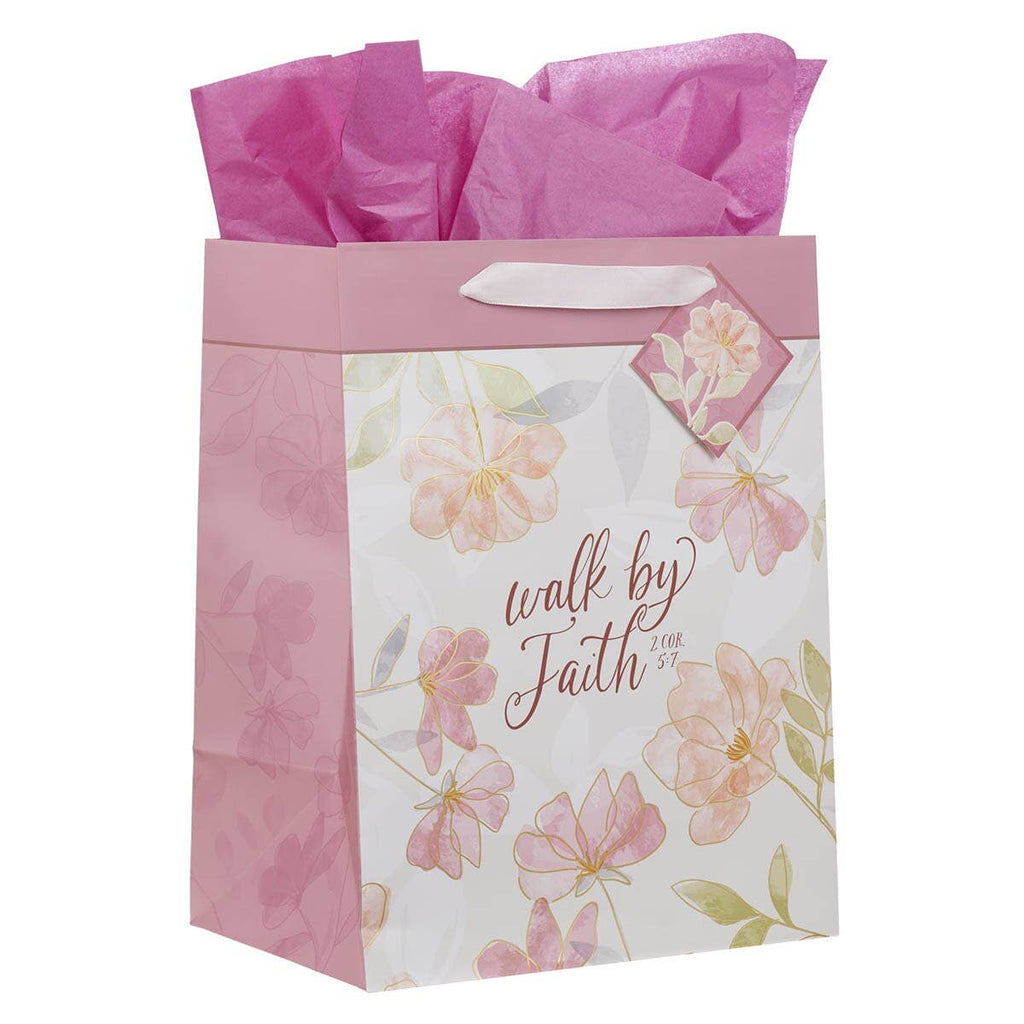 Gift Bag LG Portrait Walk By Faith 2 Cor. 5:7