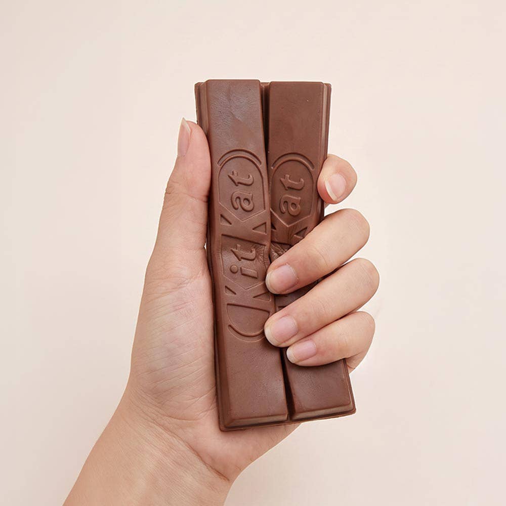 10PCS - Chocolate Bar Squeeze Squishy Stress Relief Toy