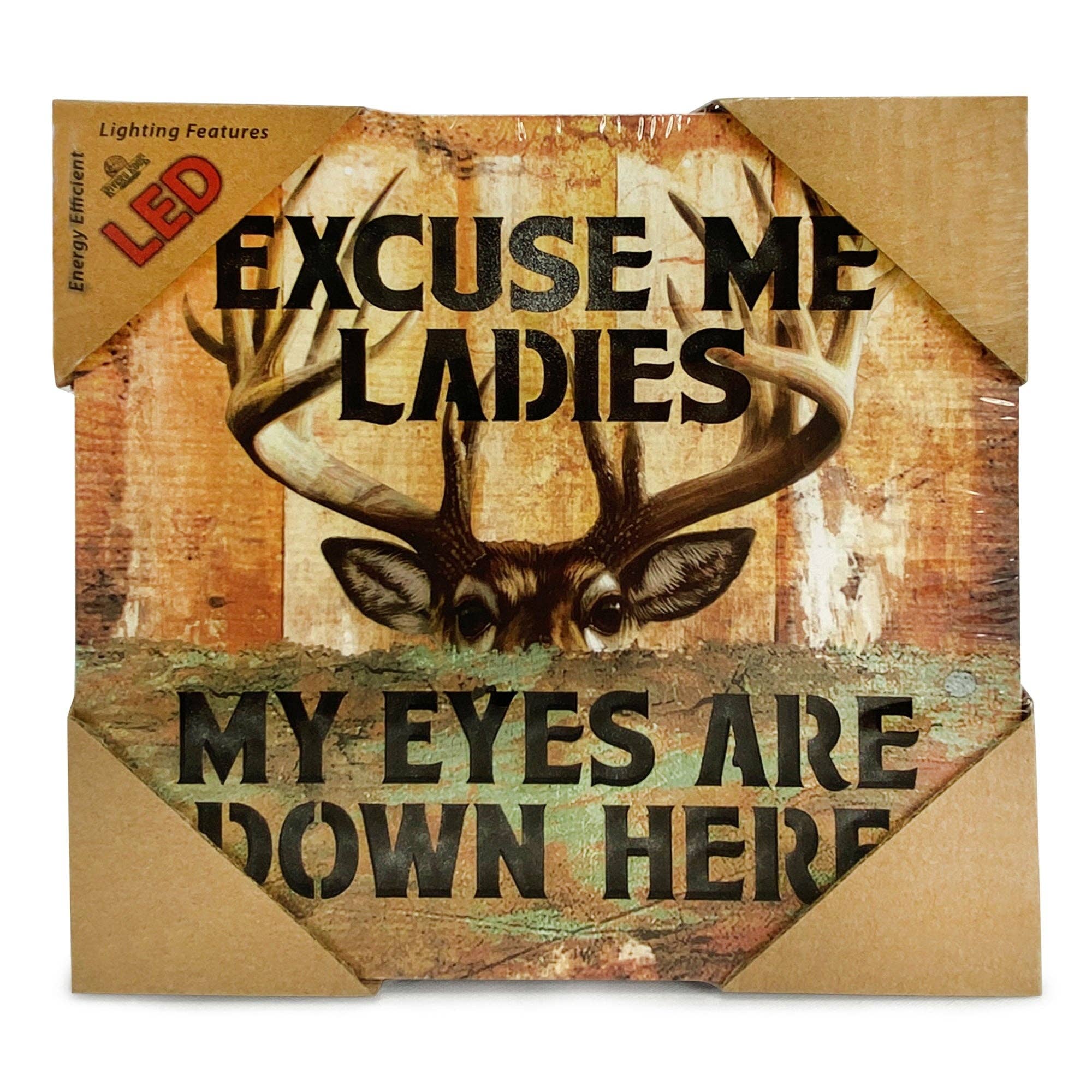LED Box 6in x 6in-Excuse Me Ladies